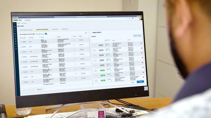 Assign multiple loads to one driver easily and efficiently with Carrier 360.